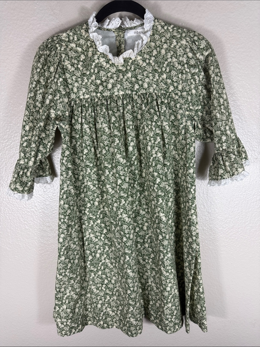 Doen Pomme et Poire Green Mini Dress Rare